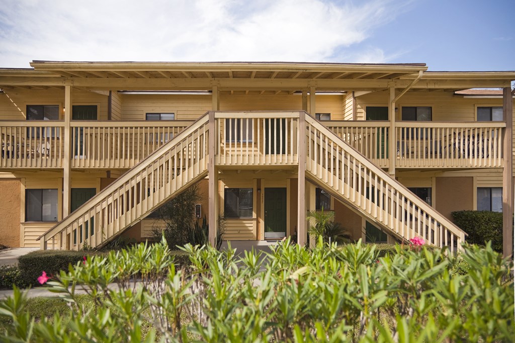 Windover Woods building exterior with stairs