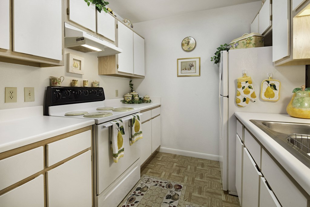 Kitchens at Simmons Garden Senior Apartments in Houston TX