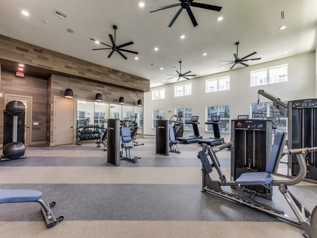 24-Hour Fitness Center at Cedar Heights Luxury Apartments in Austin, TX
