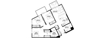 Spacious Floor Plans at The Chandler Luxury Apartments in North Hollywood CA
