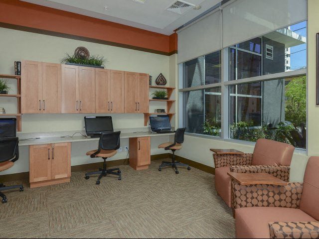Business Center at Vista Grande Senior Apartments in Miami FL