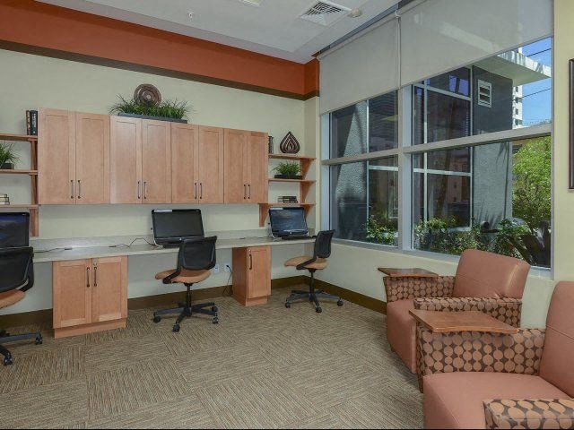 Business Center at Vista Grande Senior Apartments in Miami FL