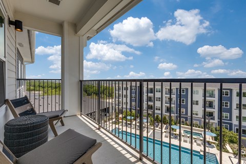 Large Balconies at Ivy Heights Apartments in Austin