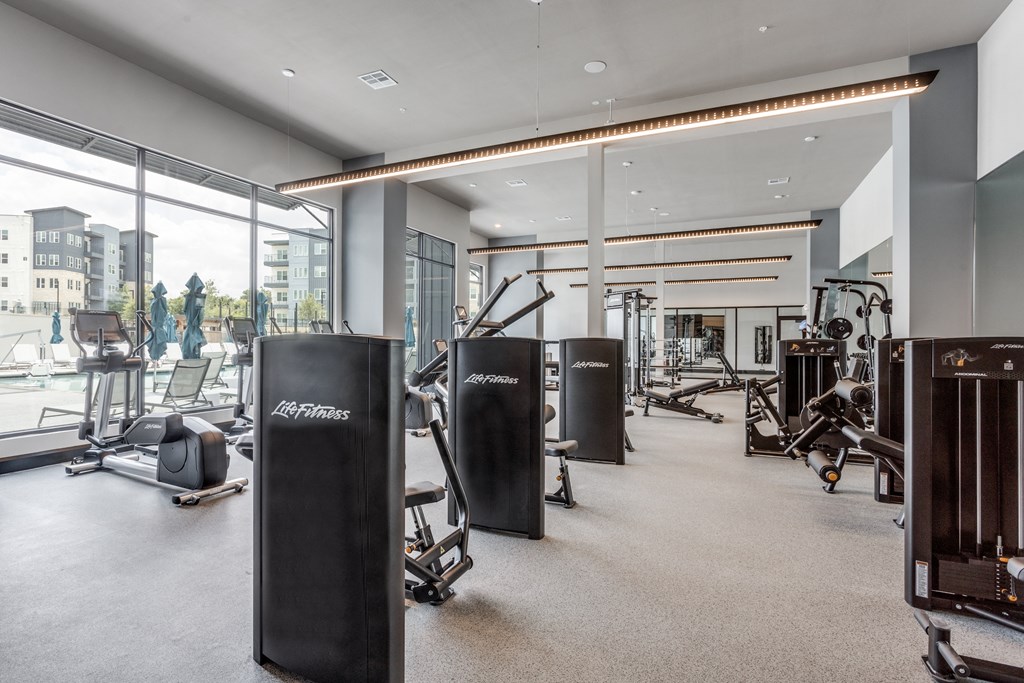 Professional Fitness Center at The Prescott Luxury Apartments in Austin, TX