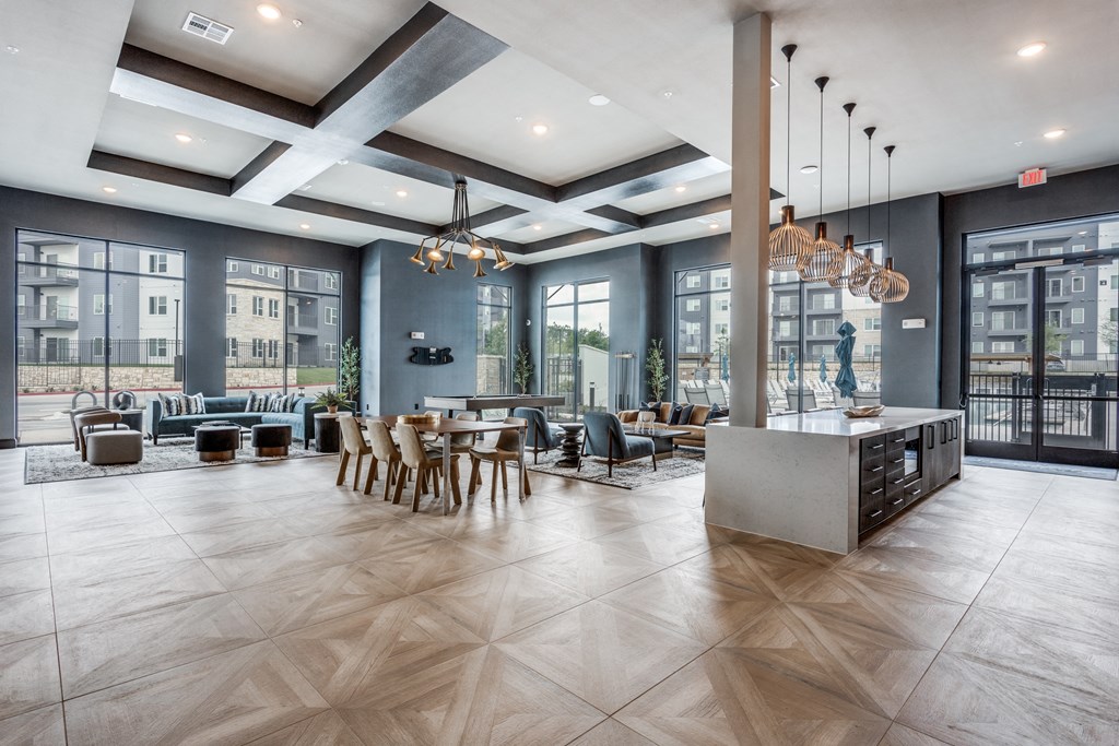 Clubhouse at The Prescott Luxury Apartments in Austin, TX