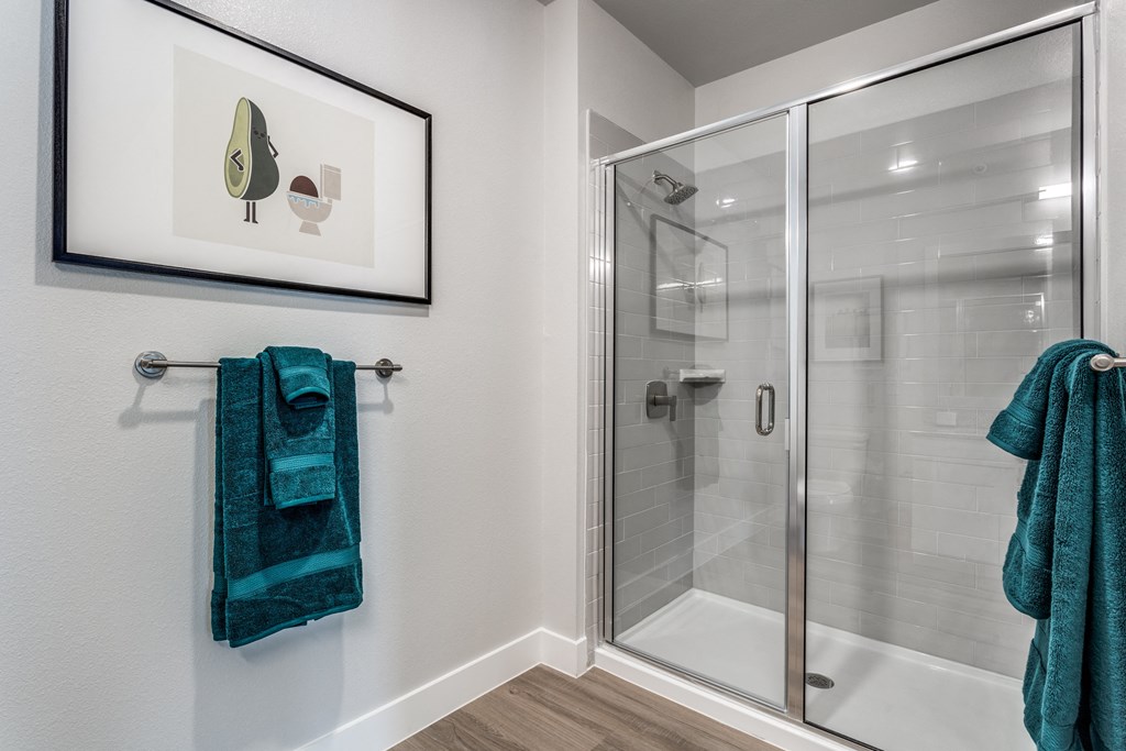 Walk-In Showers at The Prescott Luxury Apartments in Austin, TX
