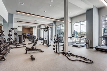 Professional Fitness Center at The Prescott Luxury Apartments in Austin, TX