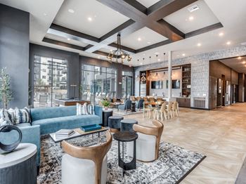 Resident Social Lounge at The Prescott Luxury Apartments in Austin, TX