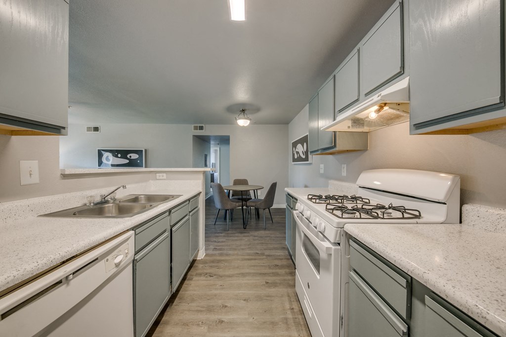 Newly Renovated Kitchens at Cable Ranch Affordable Apartments in San Antonio TX
