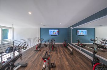 Yoga & Spin Studio with On-Demand Fitness at Parc at White Rock Luxury Apartments in Dallas, TX