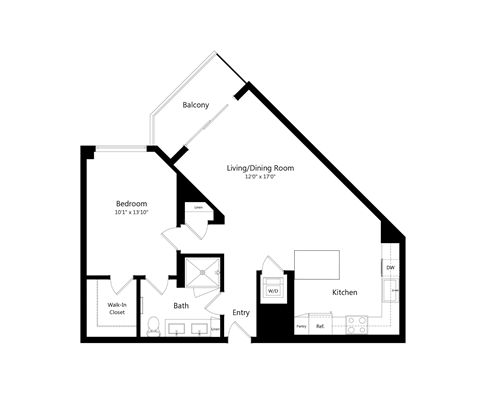 A5 796 sq. ft. Luxury One-Bedroom Apartment at The Marc in Palm Beach Gardens, FL