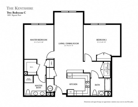 Two Bedroom Apartment at The Kentshire Senior Apartments in Midland NJ