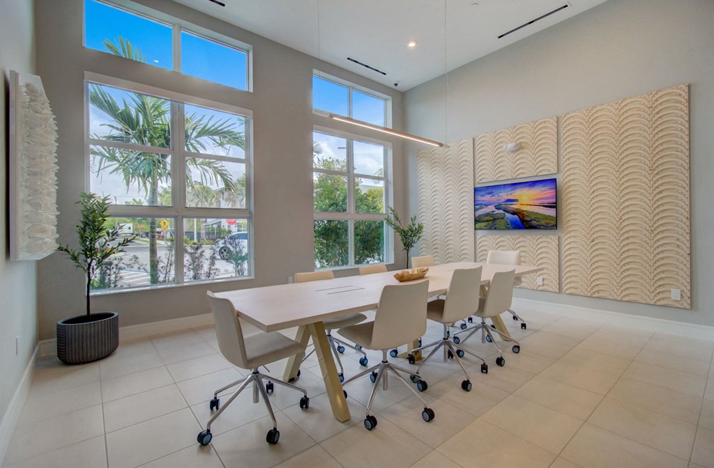 Conference Room at Everly Luxury Apartments in Naples FL