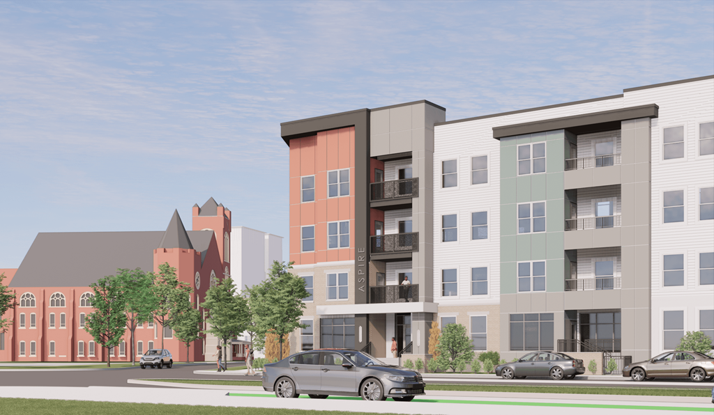 Exterior of Aspire at Church St Affordable Apartments in Norfolk, VA