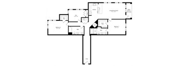 Three Bedroom Floor Plan at Aurora Luxury Apartments in Downtown Tampa FL