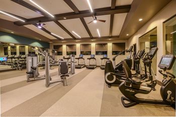 Professional Fitness Center with Strength Training and Cardio Circuits at Azura Luxury Apartments in Kendall FL
