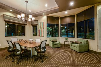 Fully Equipped Business Center with Conference Room at Azura Luxury Apartments in Kendall FL