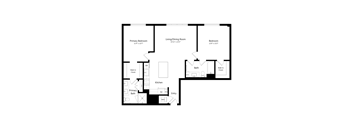 B2 1,077 sq. ft. Luxury Two-Bedroom Apartment at The Marc in Palm Beach Gardens, FL