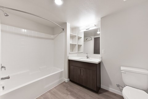 Bathrooms at Lincoln Village Affordable Apartments in Oroville, CA