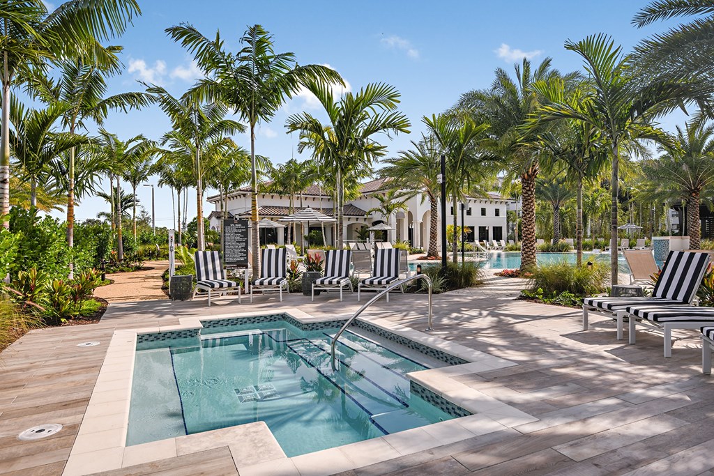 Heated Spa at Boca Vue Apartments in Boca Raton FL