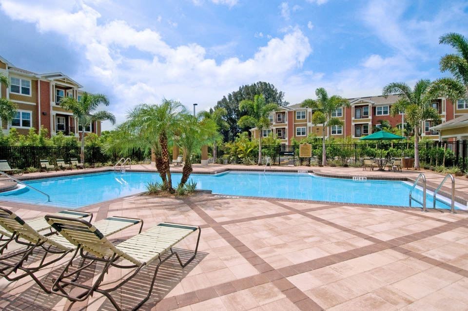 Swimming Pool at Booker Creek Apartments in St. Petersburg, FL