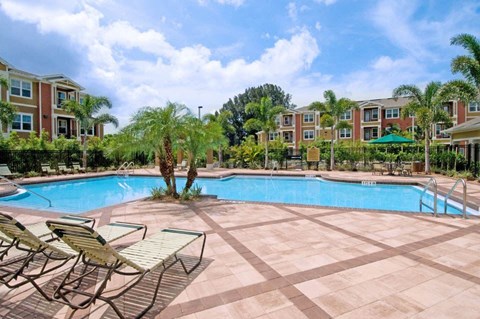 Swimming Pool at Booker Creek Apartments in St. Petersburg, FL
