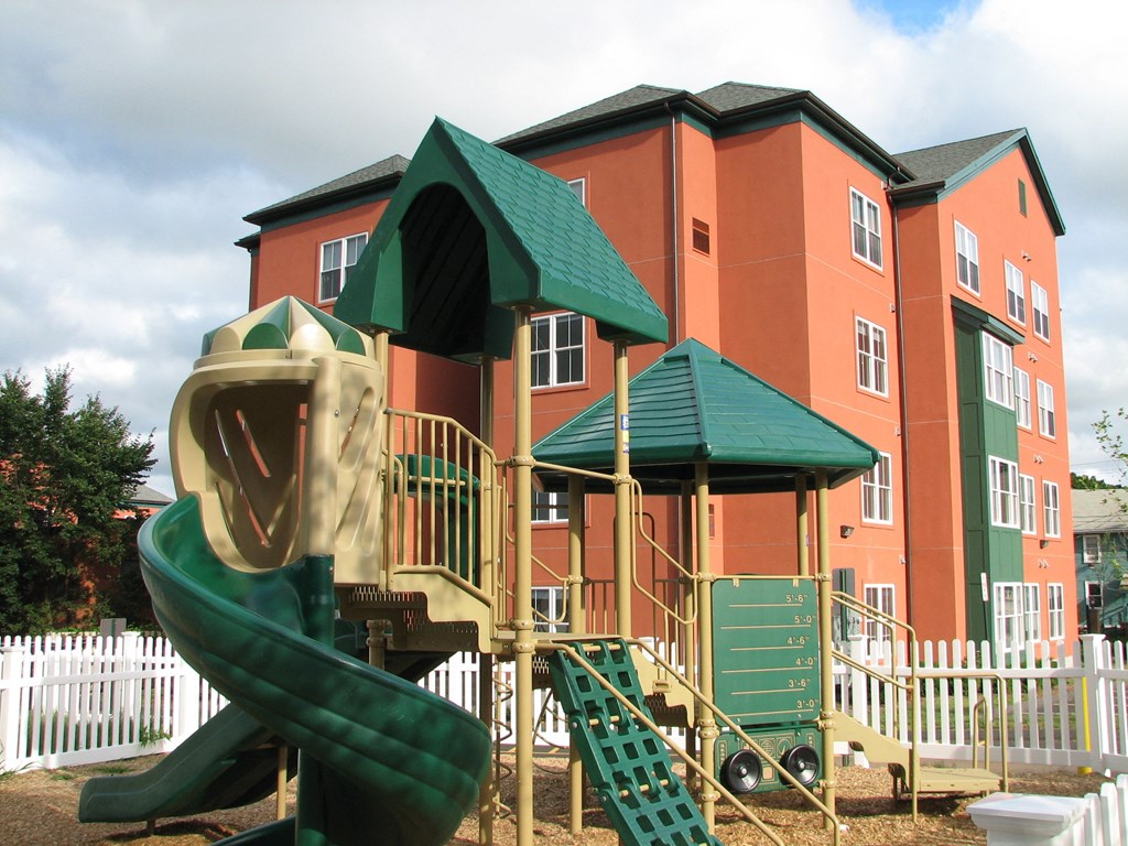 Playground at Wharfside Commons Affordable Apartments in Middletown CT