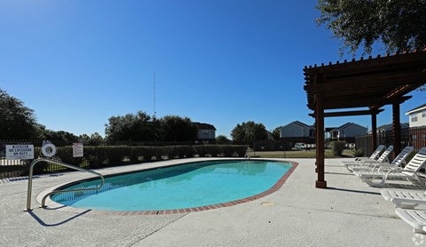 Resort-Style Pool at Mockingbird Lane Plaza Affordable Apartments in Victoria TX