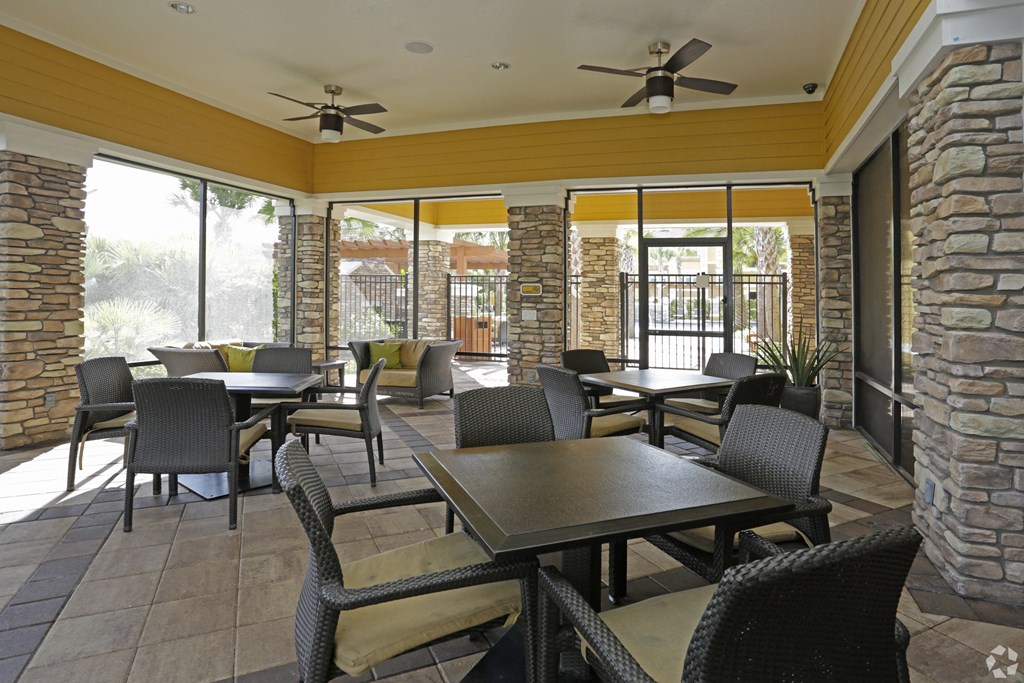 Covered Patio at Bennett Creek Apartments in Jacksonville, FL