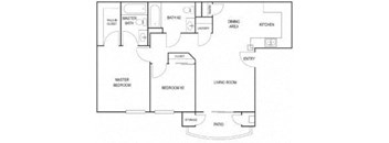 Floor Plan at Cornerstone Affordable Apartments in Anaheim, CA