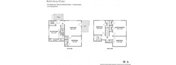 Townhome Floor Plan at Rippowam Park Affordable Apartments in Stamford CT