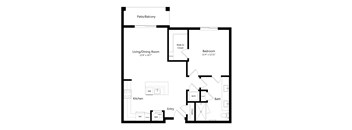 Spacious One-Bedroom Apartment in Austin, Texas at Cedar Heights