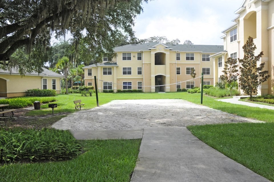 Sand Volleyball Court at Claymore Crossings Apartments in Tampa FL