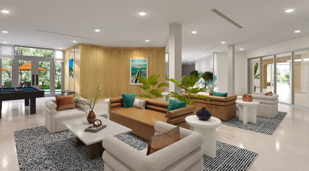 Club Room at Vista Sur Luxury Apts in Naranja, FL