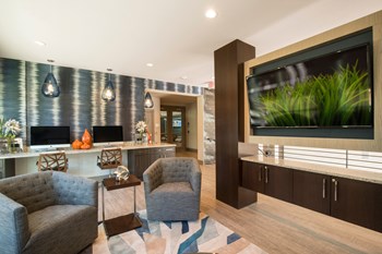 Media Room at Parc at White Rock Luxury Apartments in Dallas TX - Photo Gallery 13