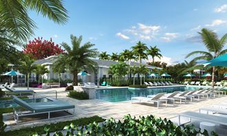 Swimming Pool at Everly Luxury Apartments in Naples FL
