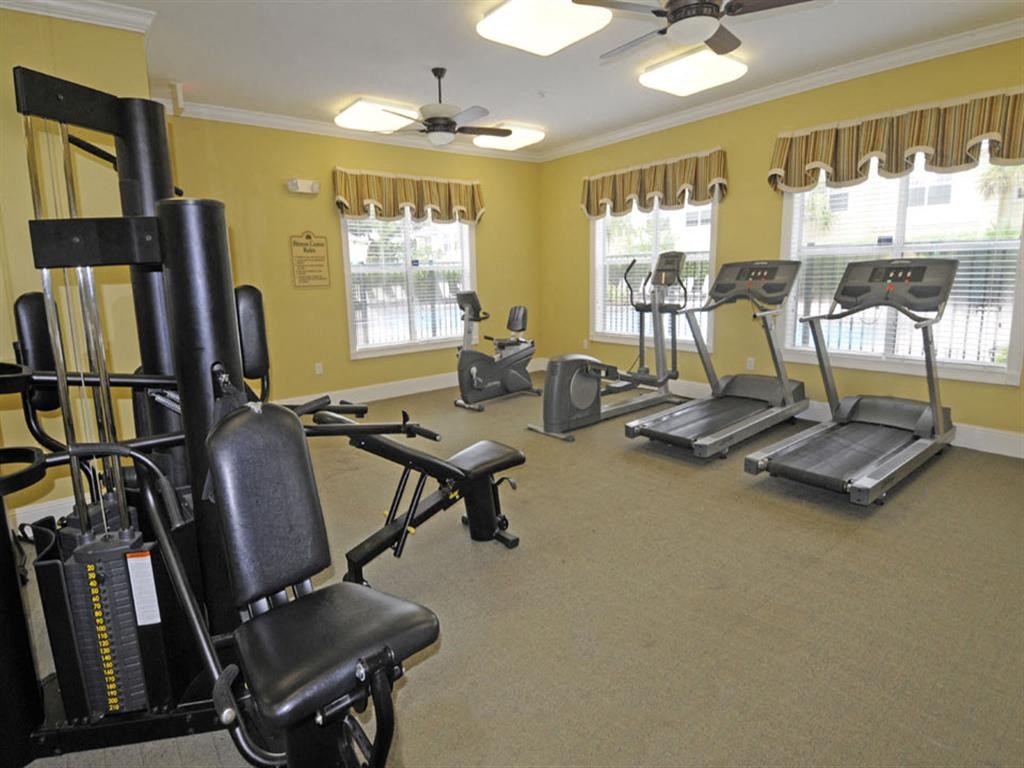 the gym at the apartments for rent