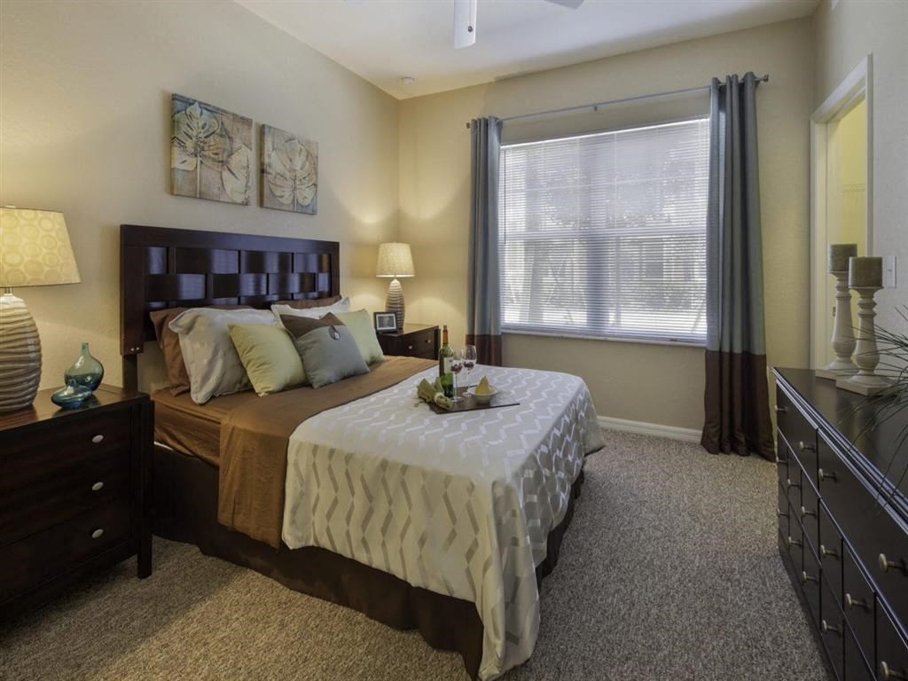 Model Home Bedroom at Bayside Court Apartments in Clearwater FL