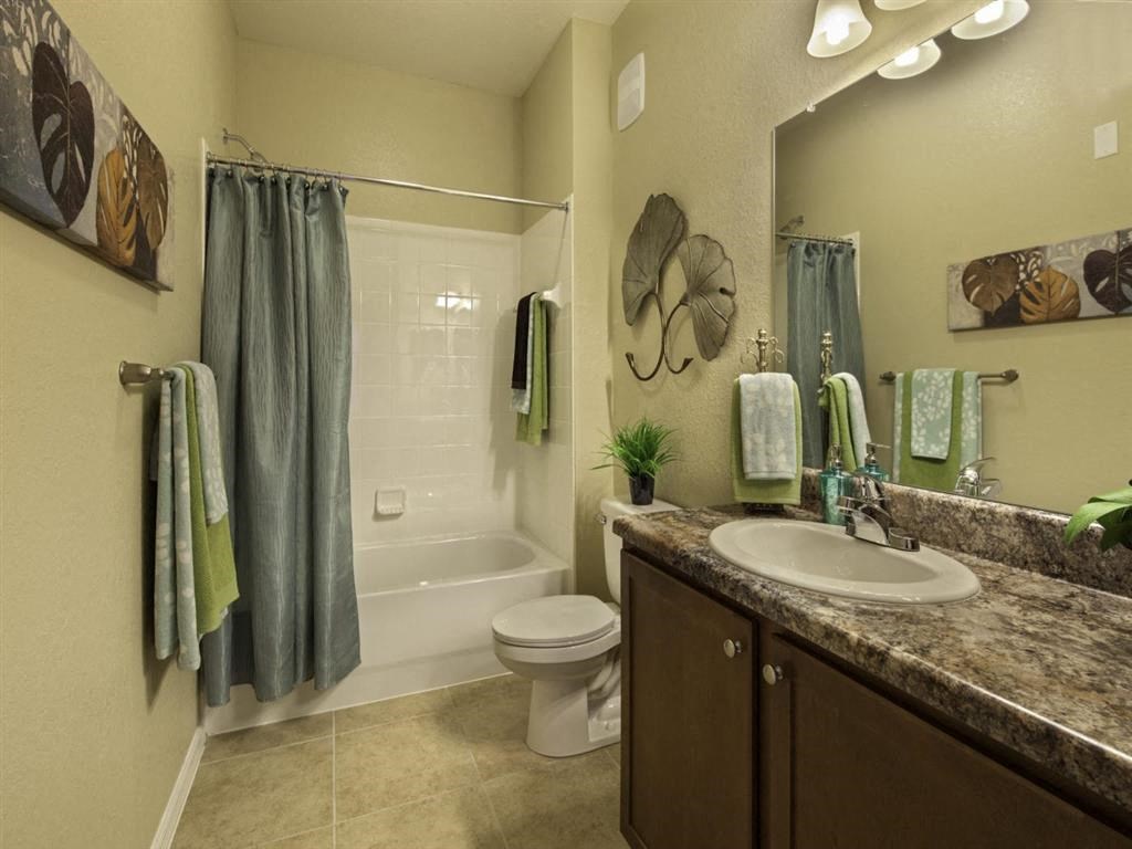 Model Home Bathroom at Bayside Court Apartments in Clearwater FL