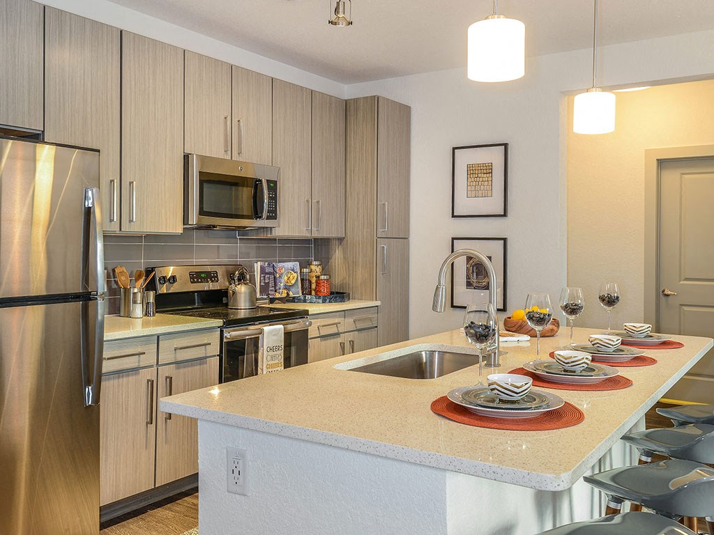 Chef-Style Kitchens at Grady Square Luxury Apartments in Tampa FL
