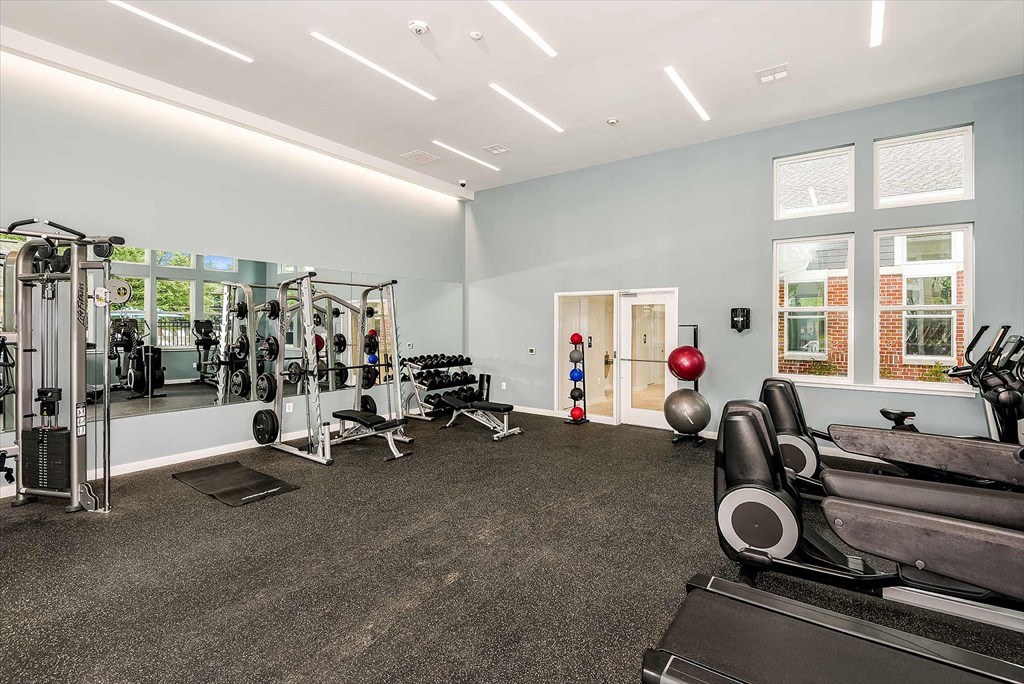 State Of the Art Fitness Center at Fieldpointe Apartments in Frederick, MD
