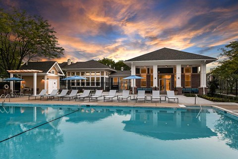 Pool Deck at Fieldpointe Apartments in Frederick, MD