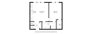 One Bedroom Apartment with 754 Sq. Ft. at The Foundry NoHo Luxury Apts in Tampa FL