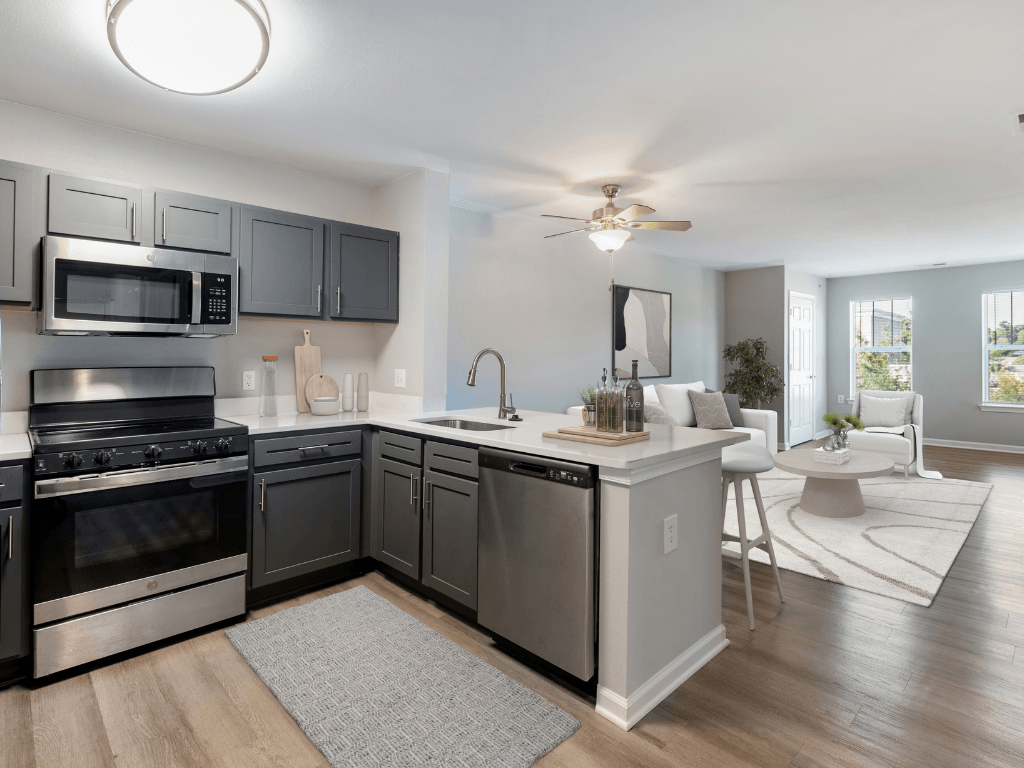 Fully Equipped Kitchens at Chester Village Senior Apartments in Chester VA