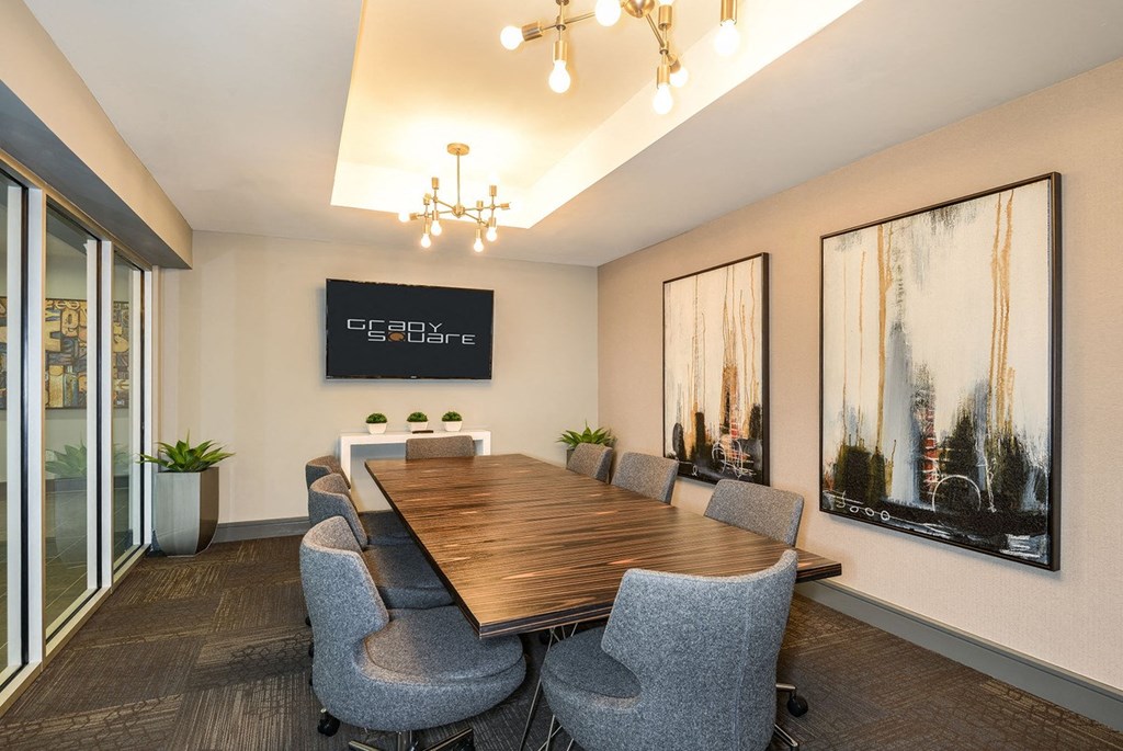 Conference Room With TV at Grady Square, Tampa