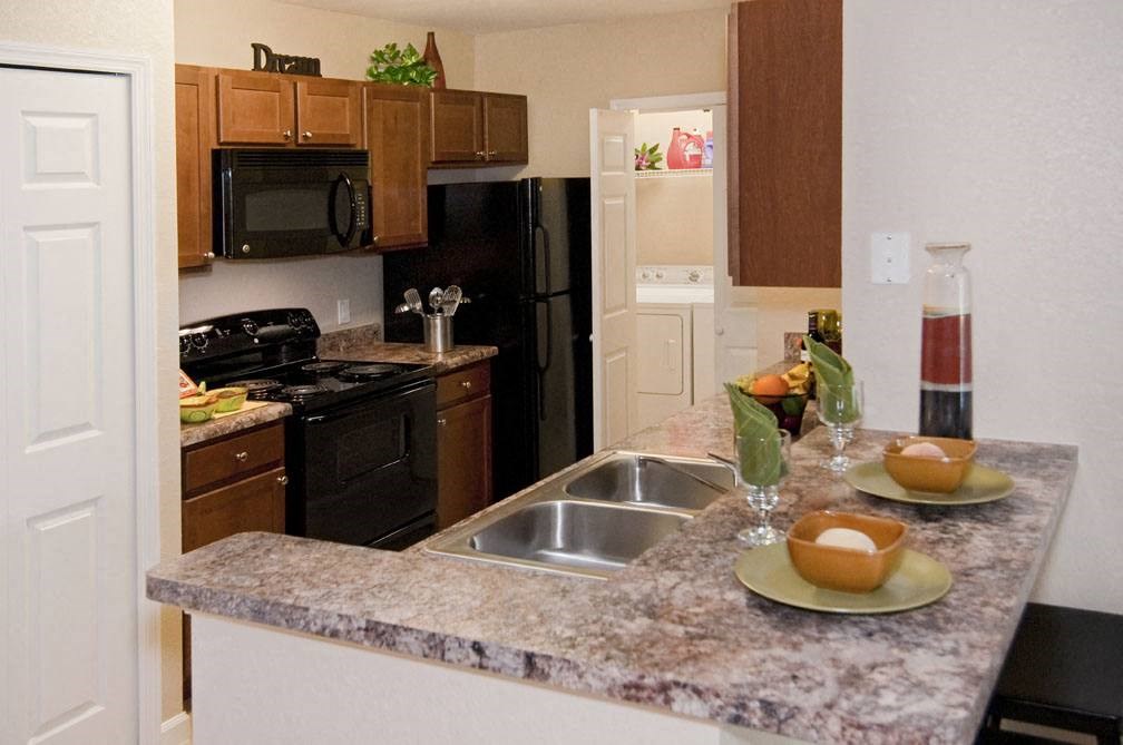 Kitchen at Grand Reserve Apartments in Zephyrhills, FL
