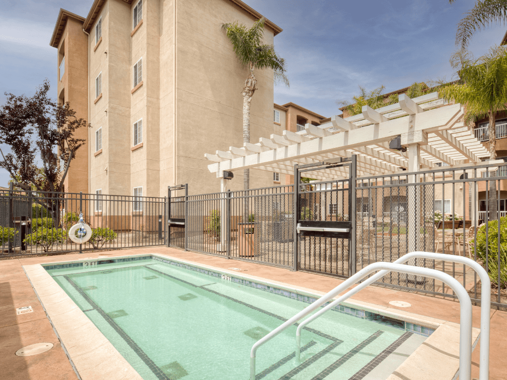 Heated Spa at Hayward Village Senior Apartments in Hayward CA