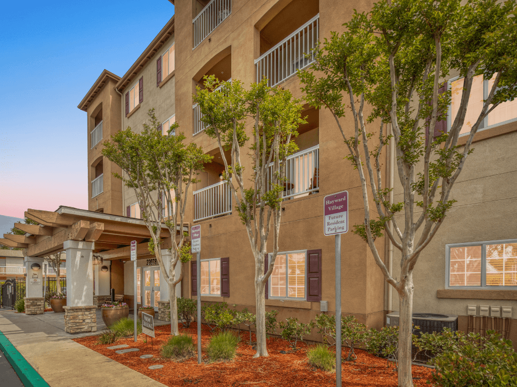 Exterior at Hayward Village Senior Apartments in Hayward CA