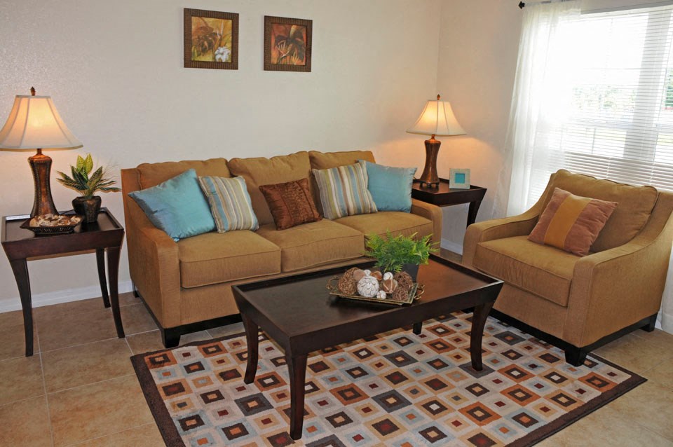 Large Living Room at Hudson Ridge Apartments in Port Richey, FL