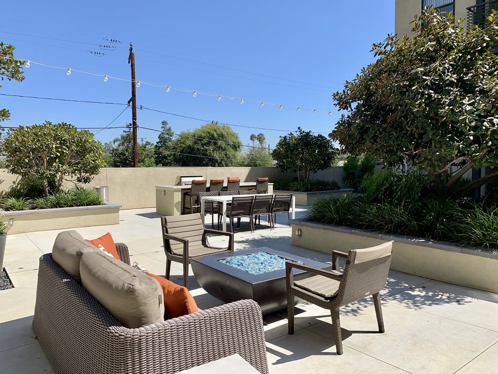 Courtyard at Ventana Senior Apartments in Fullerton CA